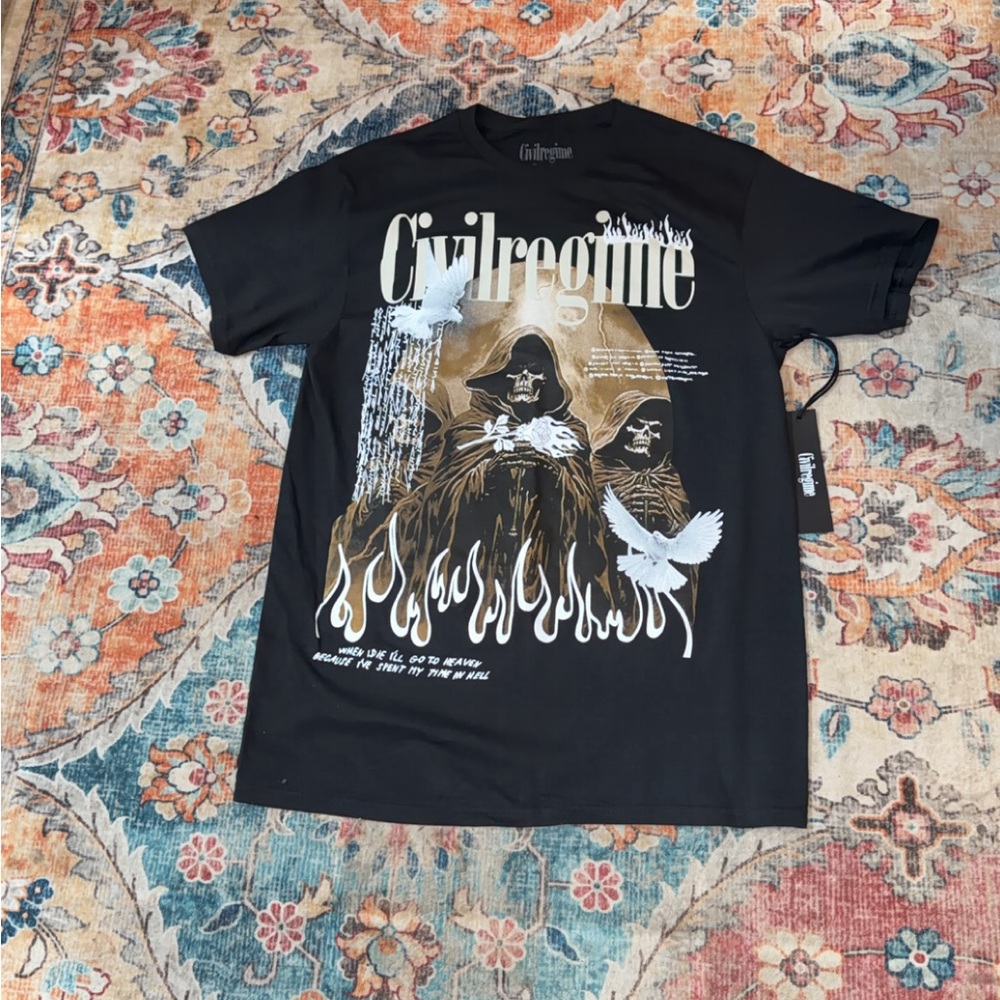 Civil Regime Graphic T-Shirt Sz M New with tags